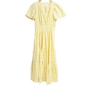 Anthropologie The Somerset Maxi Dress Canary Yellow Size M